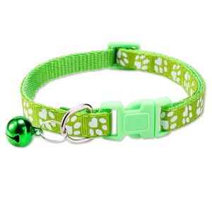 Verstellbares Haustier halsband mit individueller Logo-Sicherheits-Trenn schnalle und Katzen-/Hunde glocke mit Pfoten abdruck - Product Image 5
