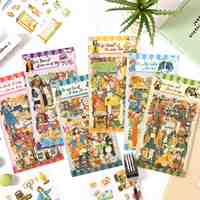 Autocollants créatifs pour journal intime Kaleidoscope Monde Flottant, Autocollants transfrontaliers, Autocollants pour enfants, Décalcomanies pour journal