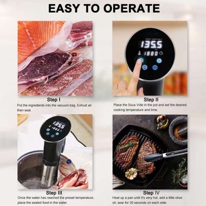 Machines et bâtons de cuisson <span class=keywords><strong>sous</strong></span> <span class=keywords><strong>vide</strong></span> en acier inoxydable CE, circulateurs à immersion 1200W, contrôle précis de la température et du temps pour usage domestique - Product Image 2