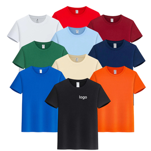 T-shirts unisexes en coton 100% de haute qualité, impression et broderie de logo, 190g, coupe classique, t-shirts pour hommes - Product Image 1