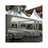 Tentes Pagode de Luxe en Aluminium à Prix d'Usine pour Mariages, Extérieures, Imperméables et Ignifuges, Tente Blanche pour Exposition en Plein Air