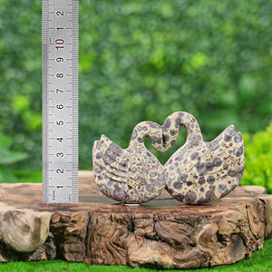 Venta al por Mayor de Tallados de Animales en Piedra Natural, Gemas de Cuarzo en Forma de Corazón, Tallados de Cristal de <span class=keywords><strong>Cisne</strong></span> para Decoración - Product Image 2
