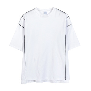 <strong>Custom</strong> Screen Print High Quality Tshirt <strong>Merch</strong> 100% Cotton Heavyweight Drop Shoulder Reflective StreetWear Oversized Men T Shirts - Product Image 6