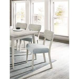 DB Set of 2 Solid Rubber Wood Dining <b>Chairs</b> Natural Wood Grain Color with Fabric <b>Cushion</b> Seat <b>for</b> Living Rooms or Home Use - Product Image 2