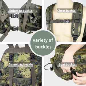 Chaleco Táctico de Caza para Hombre, Estilo Militar, con Bolsillos, Diseño Woodland, Multibolsillos y Asiento Acolchado - Product Image 3