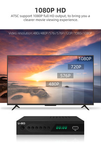 U-003 Mexico canda Hàn Quốc ATSC kỹ thuật số TV chuyển đổi hộp <span class=keywords><strong>Media</strong></span> <span class=keywords><strong>Player</strong></span> / TV Tuner chức năng Set Top Box kỹ thuật số kênh miễn phí - Product Image 4