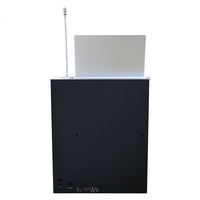 Ordinateur motorisé 15,6 pouces avec microphone, sans écran tactile, moniteur LCD escamotable pour système de conférence sans papier