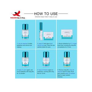 Kit de rehaussement des cils professionnel OEM à prix réduit pour approvisionnement mixte, avec kératine, pour lifting et permanente des cils - Product Image 4