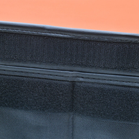 Organisateur de voiture en tissu Oxford robuste et cuir Nappa de haute qualité, pliable, grande capacité, boîte de rangement pour coffre, facile à ranger dans la voiture