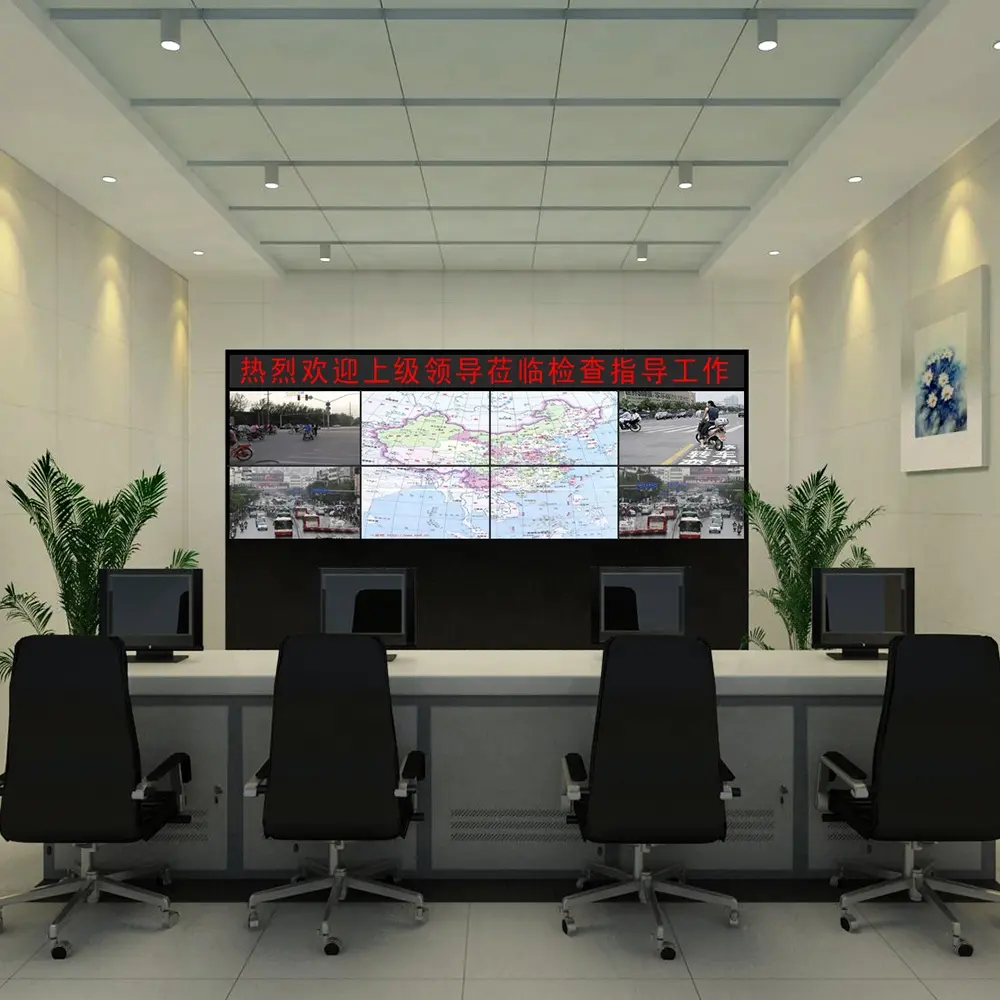 Custom size 49 55 inch Indoor 4x4 ultra narrow bezel monitor multi screen LCD video wall