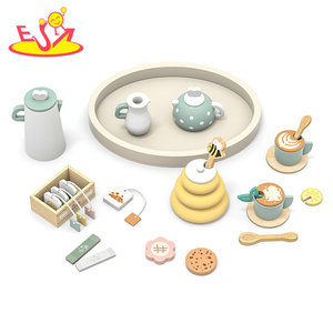 Nouveau jeu de thé en bois sur le thème des abeilles 2026, ensemble de jeu d'imitation café et thé avec pot de <span class=keywords><strong>miel</strong></span> pour enfants W10B581 - Product Image 2