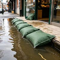 Sacs de sable sans sable, légers et robustes en toile, pour zone résidentielle, sans besoin de sable, revêtement imperméable pour entrée de sous-sol