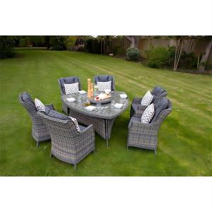 Set da pranzo in Rattan con balcone a 6 posti tavolo triangolare in Rattan <span class=keywords><strong>Lazy</strong></span> <span class=keywords><strong>Susan</strong></span> - Product Image 6