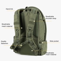Sac à dos tactique imperméable grande capacité en polyester 1000D, sac à langer, porte-bébé avec matelas à langer