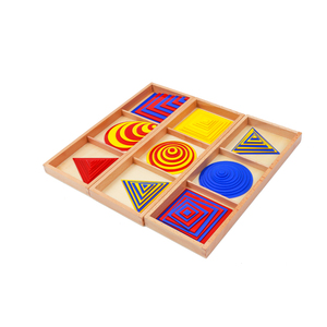 Juguetes <span class=keywords><strong>de</strong></span> Aprendizaje <span class=keywords><strong>de</strong></span> Matemáticas Montessori <span class=keywords><strong>de</strong></span> Madera para Niños - Círculos, Cuadrados y Triángulos - Product Image 4