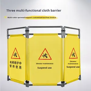 Recinzione di Isolamento Telescopica in Tessuto per Costruzioni, Riempibile al 70% con Acqua, Segnale di Avvertimento per Manutenzione Ascensori - Product Image 2