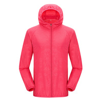 Unisex Lichtgewicht Softshell Hardloopjas Winddicht Waterbestendig Uv-Bescherming Ademend Gecoat Waterdichte Stof Stand