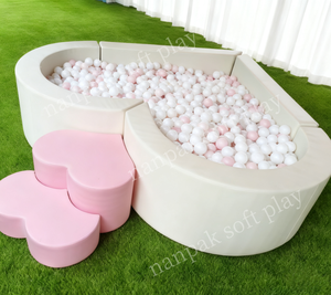 บ่อบอลทรงกลมสีขาวสำหรับเด็ก พร้อมสไลเดอร์ สำหรับเล่นในร่ม/กลางแจ้ง เหมาะสำหรับเช่าจัดงานปาร์ตี้ - Product Image 6