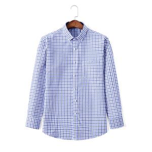 <span class=keywords><strong>Camicia</strong></span> da <span class=keywords><strong>Uomo</strong></span> <span class=keywords><strong>Oxford</strong></span> a Manica Lunga in Cotone Antirughe a Quadri e a Righe, Vestibilità Aderente Casual da Lavoro - Product Image 6