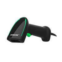 Scanner de codes-barres 2D filaire haute vitesse avec lumière LED Interface USB Bluetooth et COM facile à utiliser pour la numérisation industrielle en stock