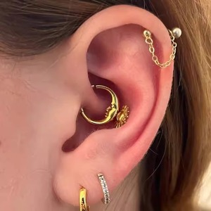 Anillo de Nariz de Acero Inoxidable con Zirconia, Diseño Exclusivo, Modelo 2025, Unisex, Joyería <span class=keywords><strong>Piercing</strong></span> - Product Image 4
