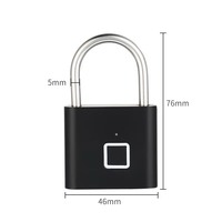 Cadenas intelligent à empreinte digitale, déverrouillage rapide en 0,5s, étanche, biométrique, stockage de 10 empreintes digitales, pour valise, casier de gym