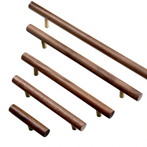 Juego de tiradores de madera para gabinetes, diseño moderno, ligeros, hechos a mano, para puertas de entrada, duraderos, para decoración de muebles de cocina de interior - Product Image 5