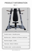 Équipement de fitness commercial : Machine à presser les épaules à charge libre pour l'entraînement de la force supérieure