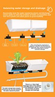 Kit de jardin vertical d'intérieur Smare pour légumes et fleurs avec système d'irrigation et de drainage