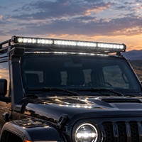 Barre lumineuse LED tout-terrain 42 pouces 160W, blanc ambre, double couleur, étanche IP67, faisceau combiné spot et large, 12V 24V