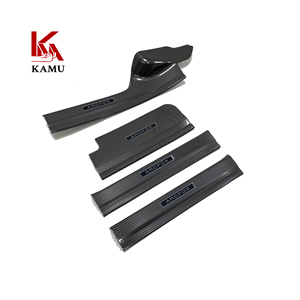 Decoración de coche ABS fibra de carbono puerta alféizar placa puerta umbral desgaste cubierta protectora para Arcfox KaolaS - Product Image 4