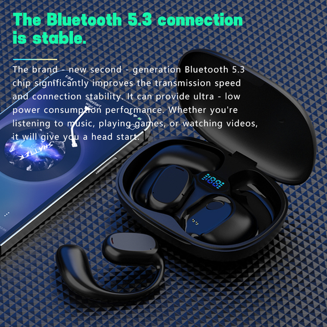 2026 Wireless In-Ear Earbuds Sports LED Power Display Noise Canceling for 5.4 IPX5 Waterproof Workout/Running ANC