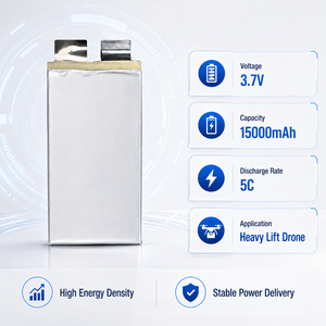 Batterie de drone semi-solide 350Wh/KG à prix de gros, batterie Lipo haute densité 15000mAh pour drone agricole UAV - Product Image 2