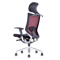 Chaise de bureau ergonomique pivotante en maille moderne et réglable GAOSHENG GS-G1660 avec dossier en plastique, pour la maison, l'école et le bureau, en aluminium