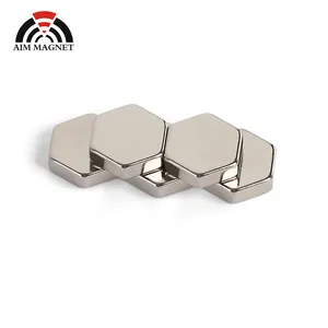 Aimant hexagonal en fer et néodyme, disque magnétique puissant de qualité supérieure, magnet hexagonal en fer