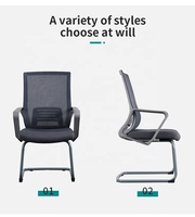 ZITAI chaise de conférence Offre Spéciale salle de réunion chaise de visiteur réception des invités chaises de conférence de bureau avec accoudoirs