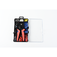 Alicate crimpador de terminales de cable aislados 22-8AWG, herramienta de crimpado manual HSC8 6-4/4a de acero al carbono con 1200 terminales