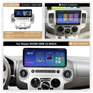 Pantalla Inteligente Multimedia para Automóvil <span class=keywords><strong>con</strong></span> Marco Universal de 12.3 Pulgadas, Carplay, Android Auto, para Nissan NV200 2009 - Product Image 2