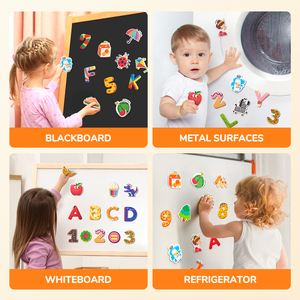 Set di Lettere e Numeri Magnetici in Silicone per Alimenti Joycat, Giocattolo Educativo Multicolore per Frigorifero, per <span class=keywords><strong>l</strong></span>'Apprendimento Precoce, Confezione Bulk - Product Image 3