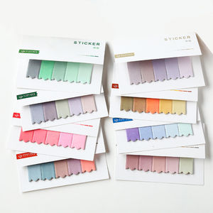 Marqueur de Page coloré à deux faces, étiquette autocollante autocollante de Classification de l'index, marque-Page, 100 pièces - Product Image 1