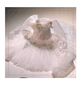 Tutú de ballet profesional para niñas, de fábrica, personalizado, clásico, color rojo y negro, 10% de descuento - Product Image 1