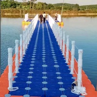 Pont flottant en HDPE, ponton modulaire, ponton pour jet ski, construction de pont flottant, plateforme de pont flottant, pontons à vendre