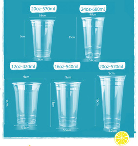 Gobelet Boba jetable en plastique PP à paroi simple, 1000 ml, grand format, épaissi, écologique et biodégradable, prix usine - Product Image 2