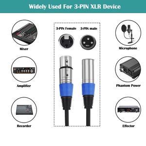 Usine Instock Câbles <span class=keywords><strong>XLR</strong></span> Profecional Snake <span class=keywords><strong>Micro</strong></span> Câble Mâle à <span class=keywords><strong>Femelle</strong></span> 3Pin Connecteur <span class=keywords><strong>XLR</strong></span> Câble Audio 1M - Product Image 2
