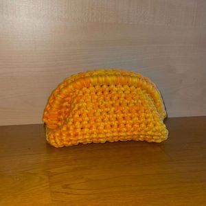 Custom Handmade Eco-Friendly Lightweight Crochet Clutch Cosmetic Bag Autumn Winter Women's Makeup Organizer Travel <b>Storage</b> - Product Image 4