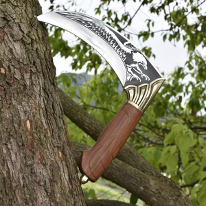 Eagle Pattern Crescent Scimitar Outdoor Mower Hoz de mango corto suministrada por Chinese Factory - Product Image 5