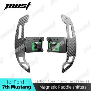 Para Ford 7th Gen Mustang Dark Horse S650 GT GTD 2024 2025 diseño hueco magnético de fibra de carbono Paddle Shifter piezas de repuesto - Product Image 2