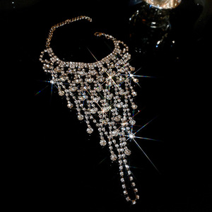Diamond Inlaid Multi-layer Tassel High-end Light Luxury Integrated Trendy Exquisite Design Wholesale <strong>Ring</strong> <strong>Bracelet</strong> for Woman - Product Image 6