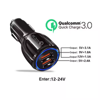 Chargeur de téléphone portable pour voiture, double USB, charge rapide 3.0, 18W 35W, électrique, pour Samsung 5V/3A, portable, dernier modèle