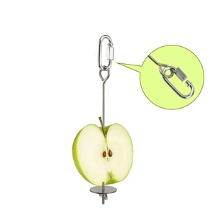 Экологичная подвесная кормушка-шашлык для птиц 2025: держатель для овощей и фруктов для попугаев - Product Image 5